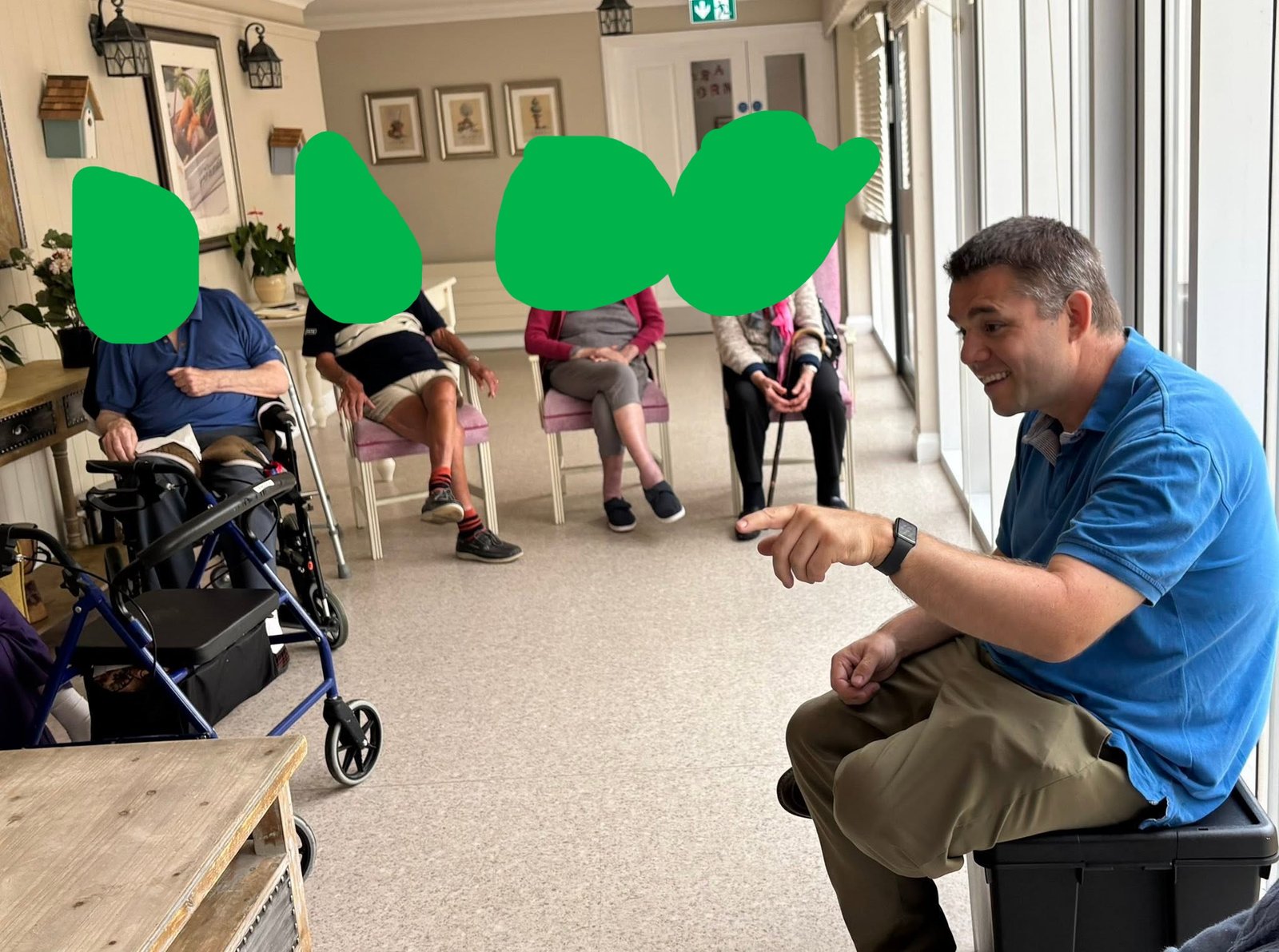 A group of residents taking part in a Memory Club session