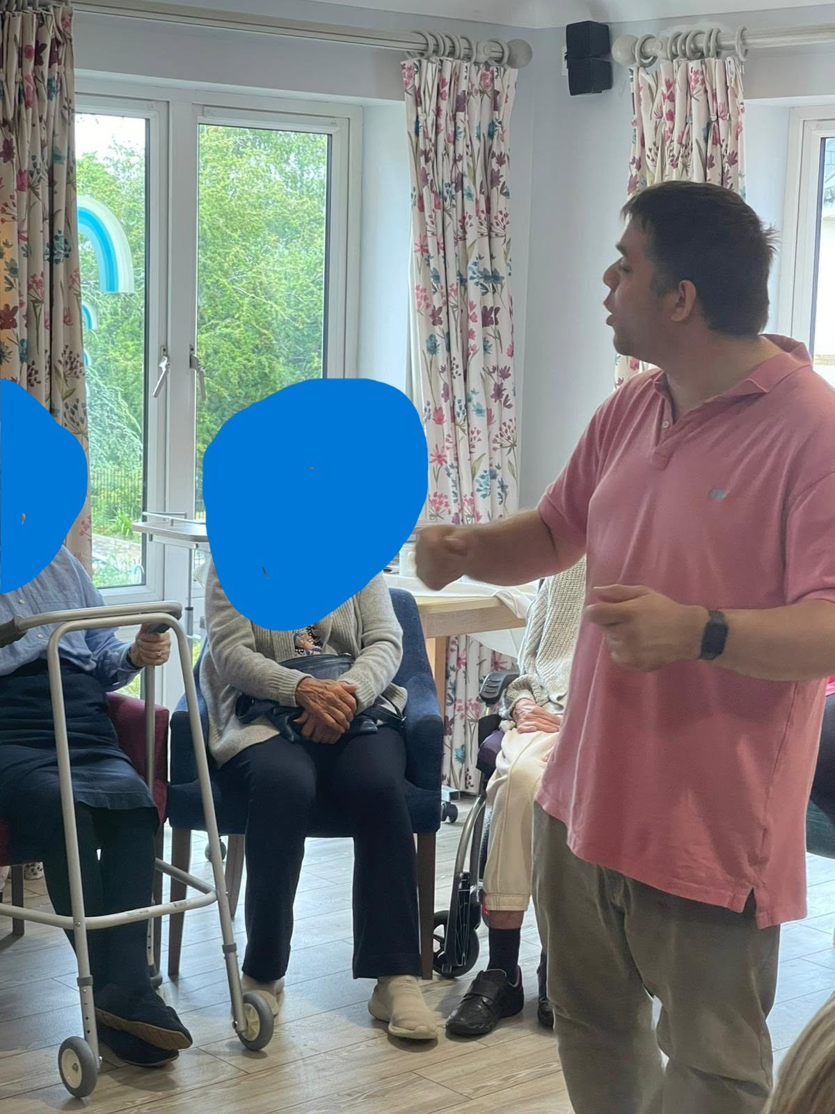 Alex leading a Memory Club session